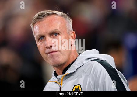 File foto datata 18-10-2022 di Wolverhampton Wanderers custode manager Steve Davis che spera Raul Jimenez rende la Coppa del mondo come sarà di spinta per Wolves. Data di emissione: Venerdì 28 ottobre 2022. Foto Stock