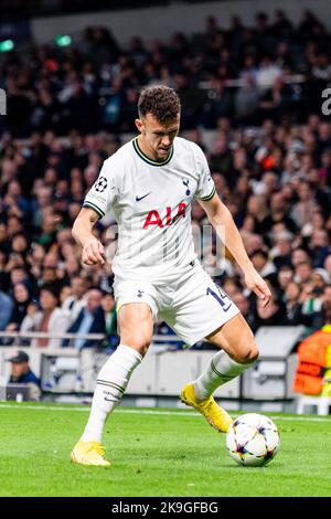 Londra, Inghilterra, 26th ottobre 2022: Ivan Perišić di Tottenham Hotspur in azione durante la partita di calcio della UEFA Champions League (Gruppo D - Giornata 5 del 6) tra Tottenham Hotspur e Sporting Lisbon allo stadio Tottenham Hotspur di Londra, Inghilterra. (Sarà Palmer/SPP) Foto Stock