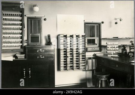 Cappello, stazione di Fritsla. Foto Stock