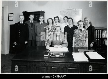 Ferrovie statali, personale SJ, Ufficio del traffico del personale, Dipartimento Generale. Foto Stock