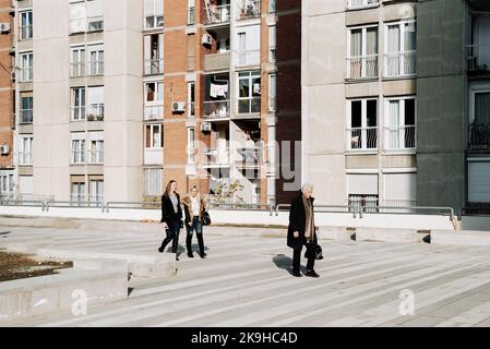 Pristina, Kosovo. Novembre 24, 2017. Alcune viste sulla città di Pristina, la capitale politica del Kosovo Foto Stock