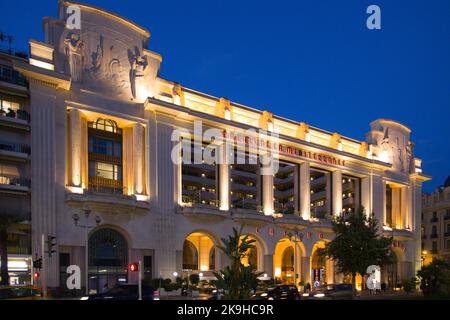 Francia, Costa Azzurra, Nizza, Palais de la Méditerranée, Casinò, Foto Stock