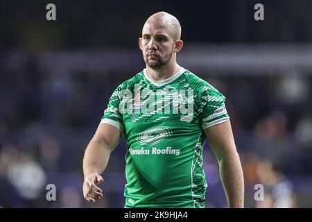 Leeds, Regno Unito. 28th Ott 2022. George King of Ireland durante la Coppa del mondo di Rugby 2021 Gruppo C partita Nuova Zelanda vs Irlanda a Headingley Stadium, Leeds, Regno Unito, 28th ottobre 2022 (Photo by Mark Cosgrove/News Images) Credit: News Images LTD/Alamy Live News Foto Stock