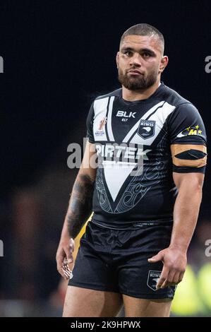 Leeds, Regno Unito. 28th ottobre 2022 - Coppa del mondo di rugby Nuova Zelanda vs Irlanda all'Headingley Stadium, Leeds, UK - Isaia Papali'i di Nuova Zelanda Credit: Dean Williams/Alamy Live News Foto Stock