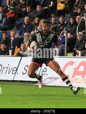 Leeds, Regno Unito. 28th Ott 2022. 28th ottobre 2022; Headingley Stadium, Headingley, Leeds, West Yorkshire, Inghilterra; Coppa del mondo di Rugby Nuova Zelanda contro Irlanda: Ronaldo Mulitalo di Nuova Zelanda Credit: Action Plus Sports Images/Alamy Live News Foto Stock