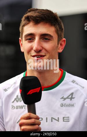 Città del Messico, Messico. 28th Ott 2022. Autista dell'Accademia Alpina Jack Doohan (AUS). Gran Premio del Messico, venerdì 28th ottobre 2022. Città del Messico, Messico. Credit: James Moy/Alamy Live News Foto Stock