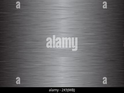 Texture metallizzata con gradiente grigio astratto. Sfondo vettoriale. Illustrazione Vettoriale