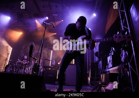 28 ottobre 2022, Bologna, Emilia Romagna, Italia: Coheed e Cambria hanno aperto il concerto del tre riso a Bologna (Credit Image: © Carlo Vergani/Pacific Press via ZUMA Press Wire) Foto Stock