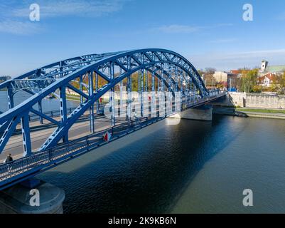 Kraków Vista aerea. Kraków è la capitale del voivodato della Polonia minore. Polonia. Europa. Foto Stock