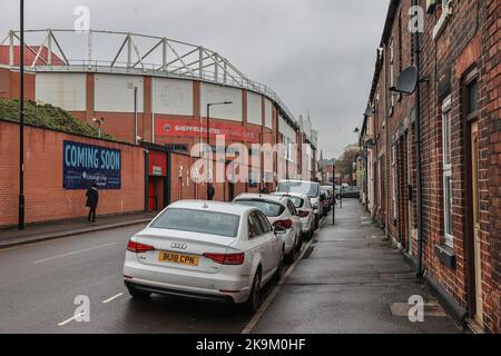 Una visione generale di Bramall Lane davanti alla partita di Coppa del mondo di rugby 2021 Inghilterra vs Grecia a Bramall Lane, Sheffield, Regno Unito, 29th ottobre 2022 (Foto di Mark Cosgrove/News Images) Foto Stock