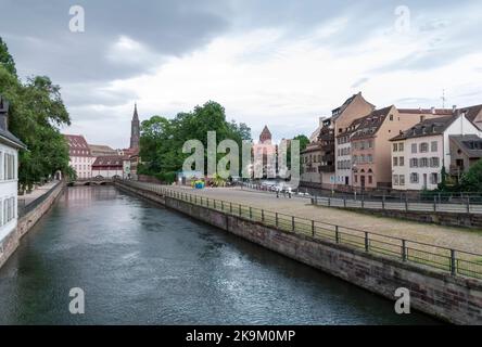 Idilliaco impressioni sul mare di Strasburgo, una città nella regione dell'Alsazia in Francia Foto Stock