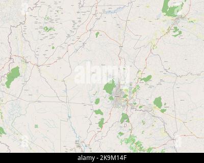 Blantyre, distretto del Malawi. Aprire la mappa stradale Foto Stock