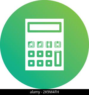 Illustrazione del disegno dell'icona del vettore calcolatrice Illustrazione Vettoriale