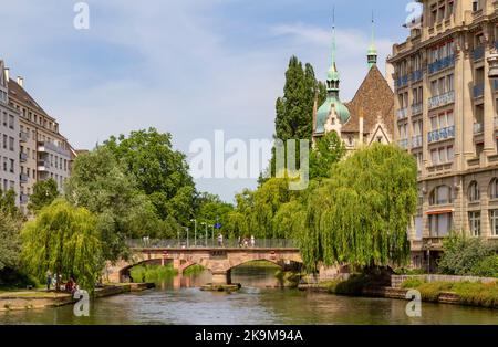 Idilliaco impressioni sul mare di Strasburgo, una città nella regione dell'Alsazia in Francia Foto Stock