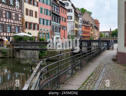 Idilliaco impressioni sul mare di Strasburgo, una città nella regione dell'Alsazia in Francia Foto Stock