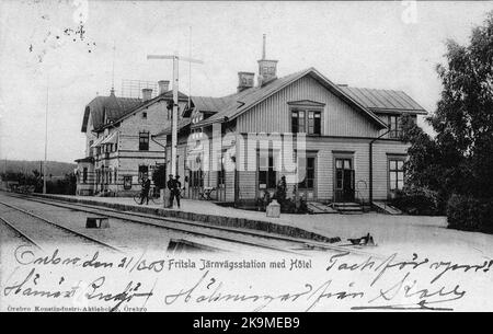 Stazione ferroviaria di Fritsla. Foto Stock