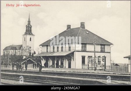 Stazione di Heby. Foto Stock