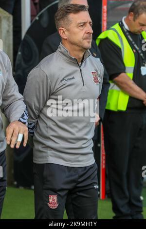 Jon Brady, direttore della città di Northampton, prima della partita della Sky Bet League 2 tra Northampton Town e Newport County al PTS Academy Stadium di Northampton, sabato 29th ottobre 2022. (Credit: John Cripps | MI News) Credit: MI News & Sport /Alamy Live News Foto Stock