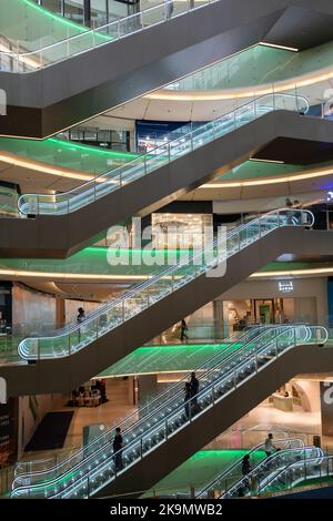 Kuala Lumpur, Malesia - Ottobre 20,2022 : Vista interna del BBCC (LaLaport Bukit Bintang City Centre) si trova a Bukit Bintang, KL Foto Stock