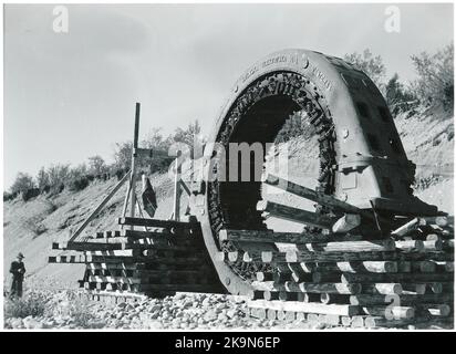 La bomba sospesa sullo statore. Foto Stock