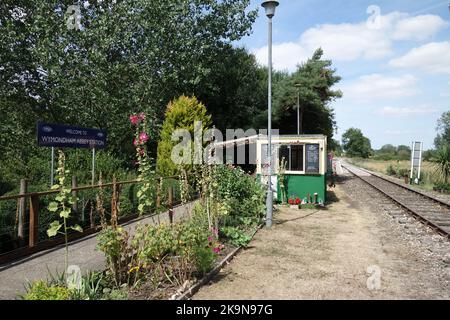 Wymondham Abbey stazione ferroviaria, Norfolk Foto Stock