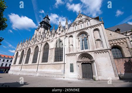 Chiesa di Notre-Dame de la Chapelle (dove è sepolto l'artista Pieter Bruegel il Vecchio) , Bruxelles, Belgio Foto Stock