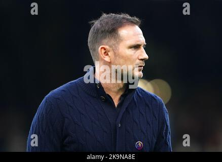 Frank Lampard, manager di Everton, prima della partita della Premier League al Craven Cottage, Londra. Data immagine: Sabato 29 ottobre 2022. Foto Stock