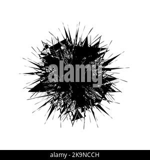 Oggetto astratto vettore. Effetto di esplosione. Elemento per il design. Illustrazione Vettoriale