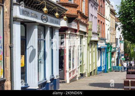 High Street, Rotherham, South Yorkshire, Inghilterra, Regno Unito Foto Stock