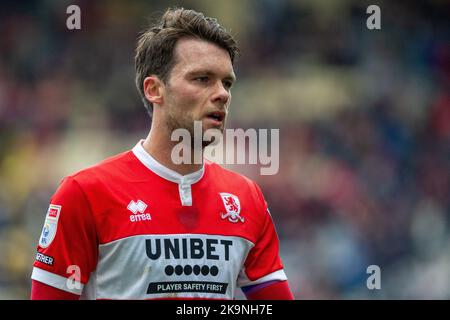 Preston, Regno Unito. 29th Ott 2022. Jonathan Howson #16 di Middlesborough durante la partita del Campionato Sky Bet Preston North End vs Middlesbrough a Deepdale, Preston, Regno Unito, 29th ottobre 2022 (Photo by Phil Bryan/News Images) a Preston, Regno Unito il 10/29/2022. (Foto di Phil Bryan/News Images/Sipa USA) Credit: Sipa USA/Alamy Live News Foto Stock