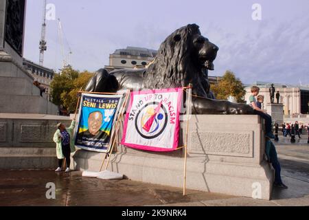 protesta contro i decessi nelle custodia di polizia in gran bretagna 29th ottobre 2022 Foto Stock