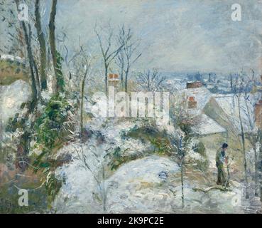 Coniglio Warren a Pontoise, neve. Camille Pissarro. 1879. Foto Stock