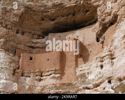 Monumento Nazionale del Castello di Montezuma (Casas de Montezuma) vicino a Camp Verde, Arizona Foto Stock