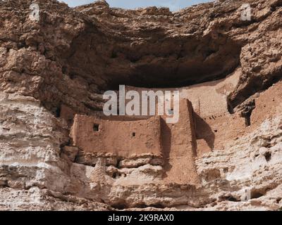 Monumento Nazionale del Castello di Montezuma (Casas de Montezuma) vicino a Camp Verde, Arizona Foto Stock