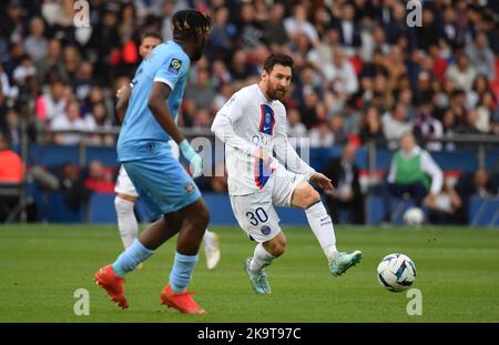 Parigi, Francia. 29th Ott 2022. Parigi Saint-Germain durante la partita di calcio francese del L1 tra Paris Saint-Germain (PSG) e ES Troyes AC al Parc des Princes Stadium di Parigi, Francia il 29 ottobre 2022. Photo by Christian Liewig/ABACAPRESS.COM Credit: Abaca Press/Alamy Live News Foto Stock