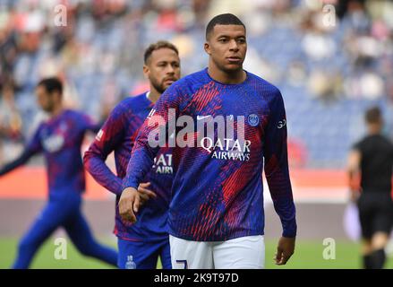 Parigi, Francia. 29th Ott 2022. Parigi Saint-Germain durante la partita di calcio francese del L1 tra Paris Saint-Germain (PSG) e ES Troyes AC al Parc des Princes Stadium di Parigi, Francia il 29 ottobre 2022. Photo by Christian Liewig/ABACAPRESS.COM Credit: Abaca Press/Alamy Live News Foto Stock