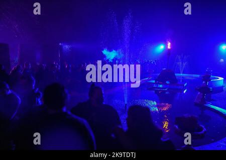 Potsdam, Germania. 29th Set, 2022. Gli ospiti possono assistere all'evento Horror Nights 2022 al Filmpark Babelsberg. Credit: Gerald Matzka/dpa/ZB/dpa/Alamy Live News Foto Stock