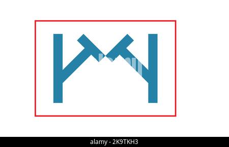 Logo MT M T Letter. Lettera iniziale MT, cerchio collegato, monogramma maiuscolo, rosso e blu. Logo MT, design M T. mt, m t Illustrazione Vettoriale