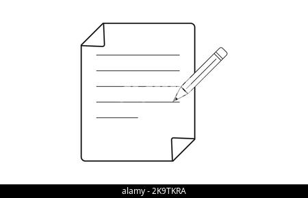 Il notebook si mockup e la matita con spazio per i dettagli di immagine, testo o identità aziendale. Simulazione vuota con ombra su sfondo trasparente. Illustrazione Vettoriale