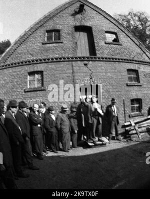 L'asta di un'azienda fallita il 22. 09. 1971 a Greven in Muensterland, Germania Foto Stock