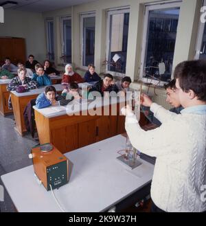 Insegnare in una scuola secondaria, qui su 30. 3. 1995 a Dortmund, Germania Foto Stock