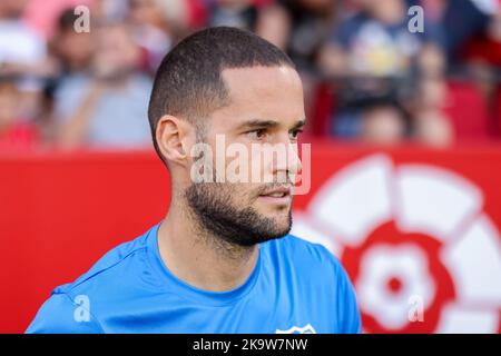 Siviglia, Siviglia, Spagna. 29th Ott 2022. Mario Suarez di Rayo Vallecano durante la partita la Liga Santader tra Sevilla CF e Rayo Vallecano al Ramon Sanchez Pizjuan di Siviglia, Spagna, il 29 ottobre 2022. (Credit Image: © Jose Luis Contreras/DAX via ZUMA Press Wire) Credit: ZUMA Press, Inc./Alamy Live News Foto Stock