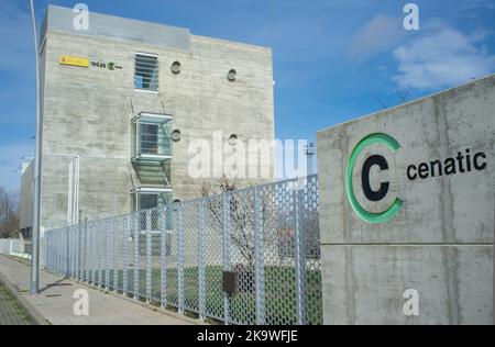 Almendralejo, Spagna. 29th gennaio 2020: Sede centrale CENATIC, Centro nazionale di riferimento per le applicazioni ICT, Almendralejo, Badajoz, Spagna Foto Stock