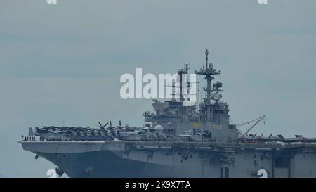 USS Tripoli (LHA-7) viaggio da fanciulla a Sampore Foto Stock