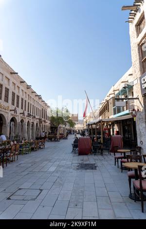 Souq Waqif è uno dei principali mercati tradizionali di Doha, Qatar. Foto Stock