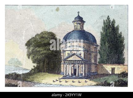 Chiesa di San Giuseppe a Waterloo. Parte di un gruppo di quattro tavole di edifici nelle vicinanze del campo di battaglia di Waterloo (18 giugno 1815). Foto Stock