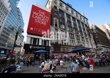 Grandi magazzini Macy's, Herald Square, Manhattan, New York Foto Stock