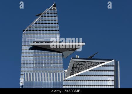 La piattaforma di osservazione Edge presso Hudson Yards, Manhattan, New York Foto Stock