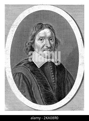 Ritratto di Samuel Maregius, teologo di Groningen. Foto Stock