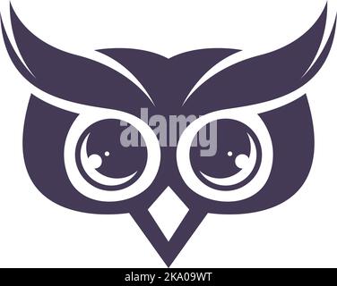 Logo OWL icona disegno vettore di illustrazione Illustrazione Vettoriale